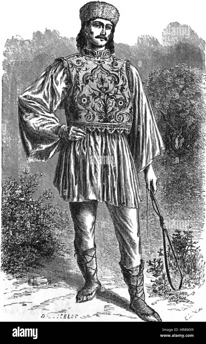 Paysan mâle de Valachie Banque D'Images