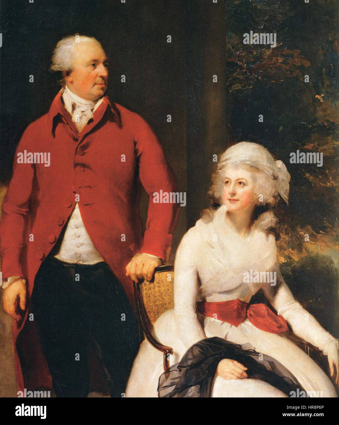 Thomas Lawrence - M. et Mme John Julius Angerstein (détail) - WGA12513 Banque D'Images