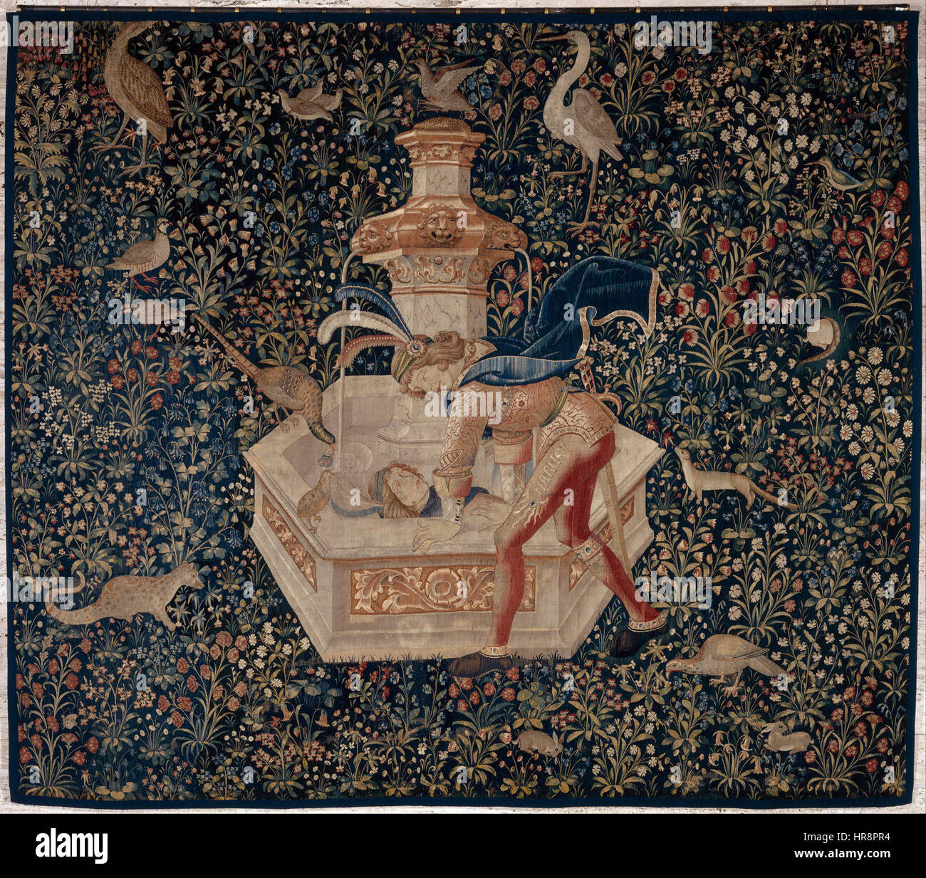 Tapisserie- Narcissus - Google Art Project Banque D'Images Tapisserie- Narcissus - Google Art Project Banque D'Images