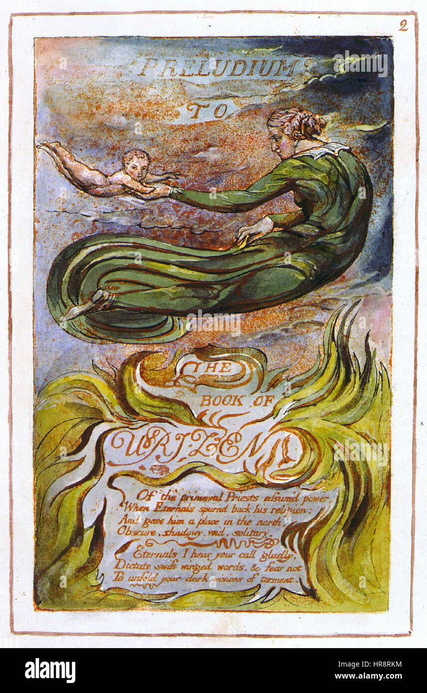 Le Livre d'Urizen G copie l'objet 2 Banque D'Images