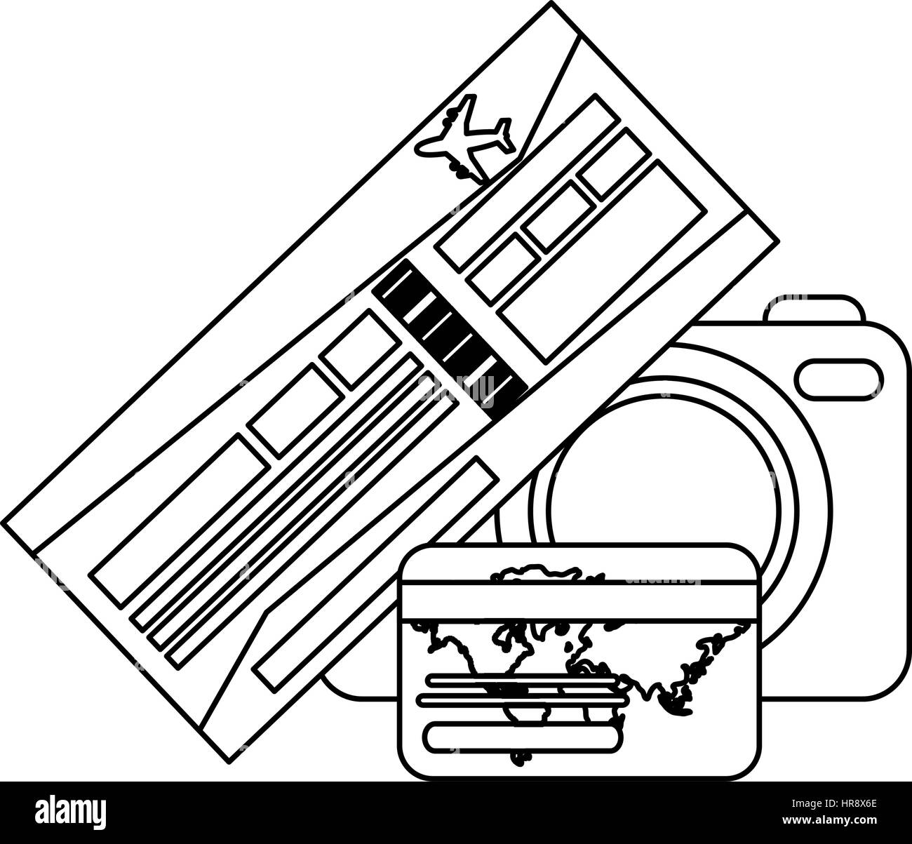 L'icône de caméra photographique Illustration de Vecteur