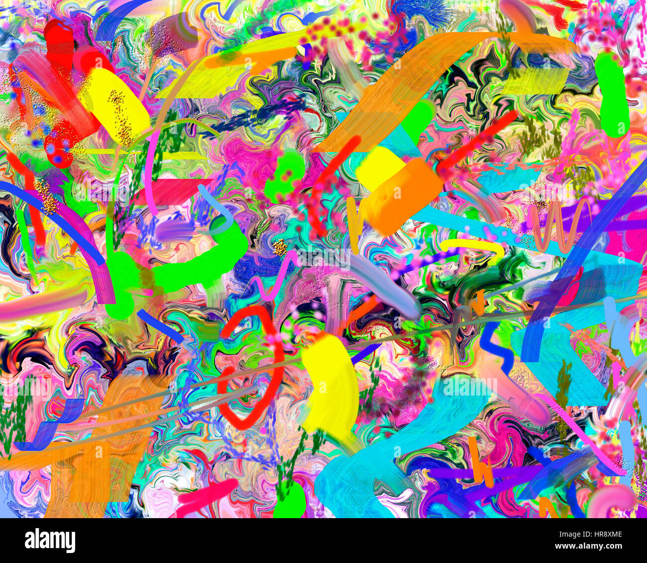 La peinture abstraite Banque D'Images