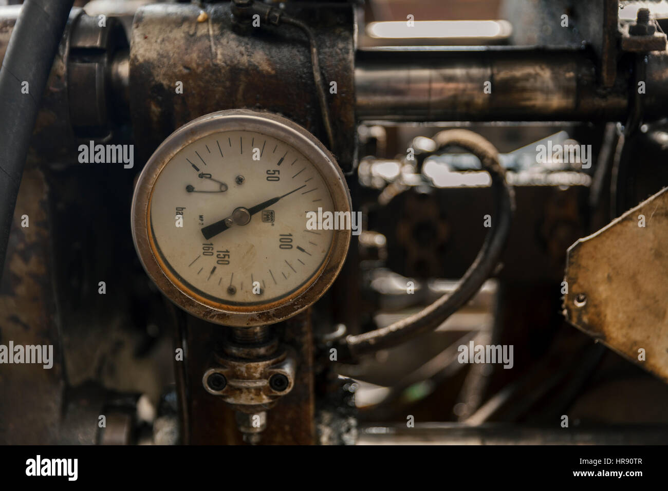 Les pompes à haute pression à la foule Banque D'Images