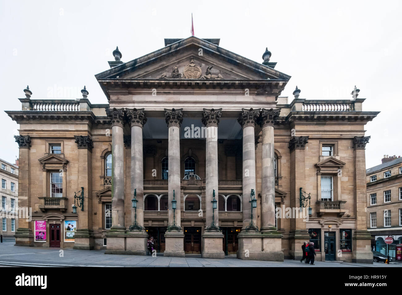 Le Victorian Théâtre royal classé dans Grey Street Newcastle a ouvert ses portes en 1837. Newcastle upon Tyne. Banque D'Images