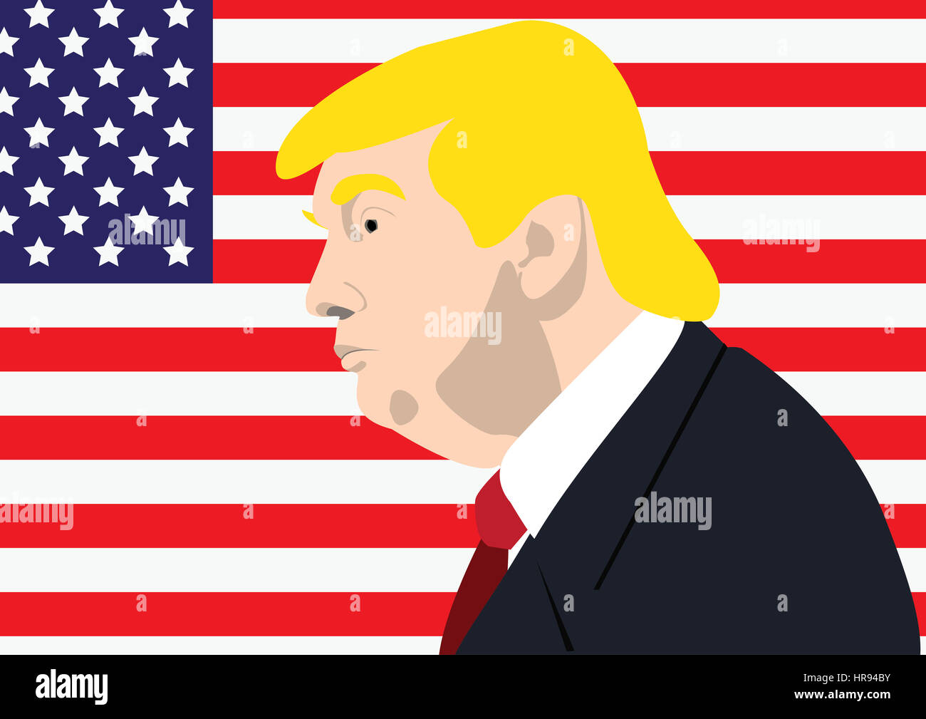 Donald Trump, président de USA Banque D'Images