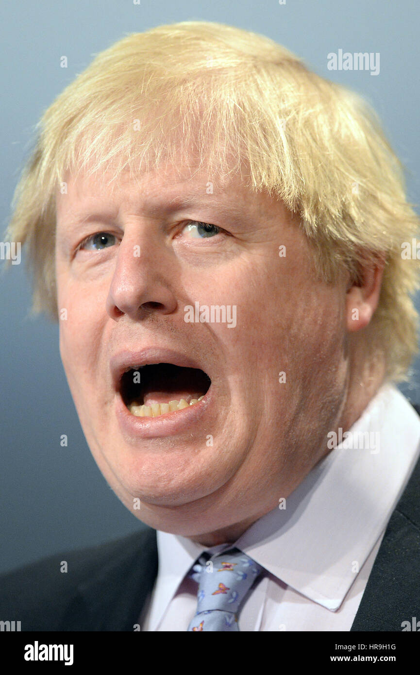 Boris Johnson à la British Chambers of Commerce Conférence annuelle 2017 dans le centre de Londres. Banque D'Images