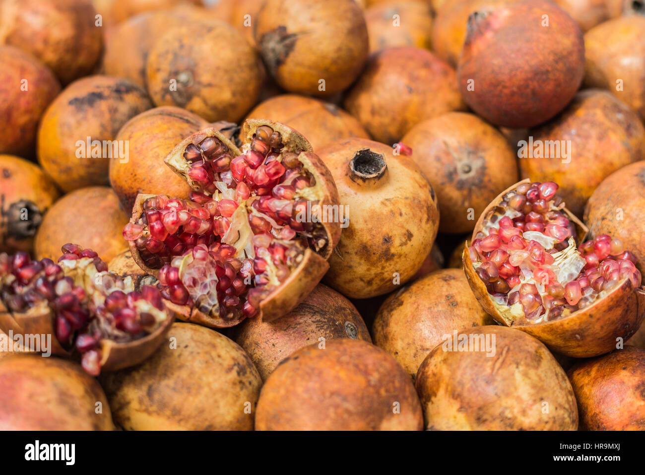 Produits frais bio grenade aboundant Banque D'Images