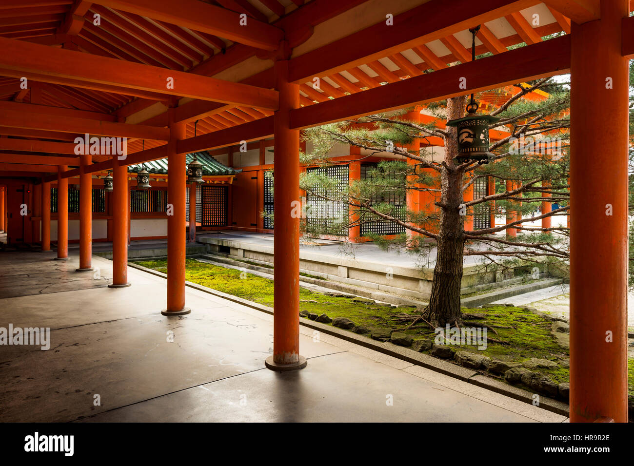 Le Sanctuaire Heian est un sanctuaire Shinto situé dans Sakyo-ku, Kyoto, Japon. Banque D'Images