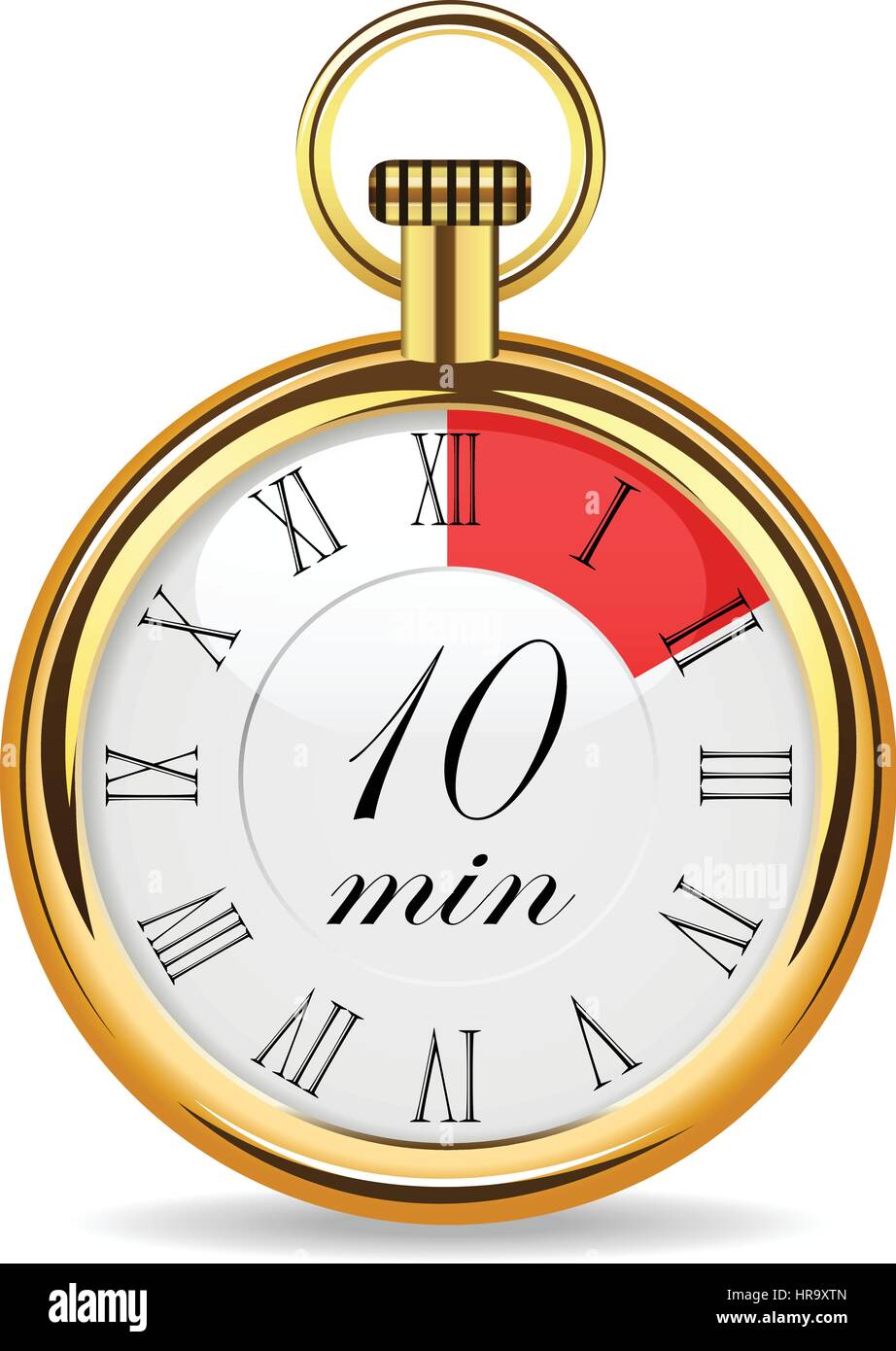 Timer 10 minutes vector illustration Banque de photographies et d