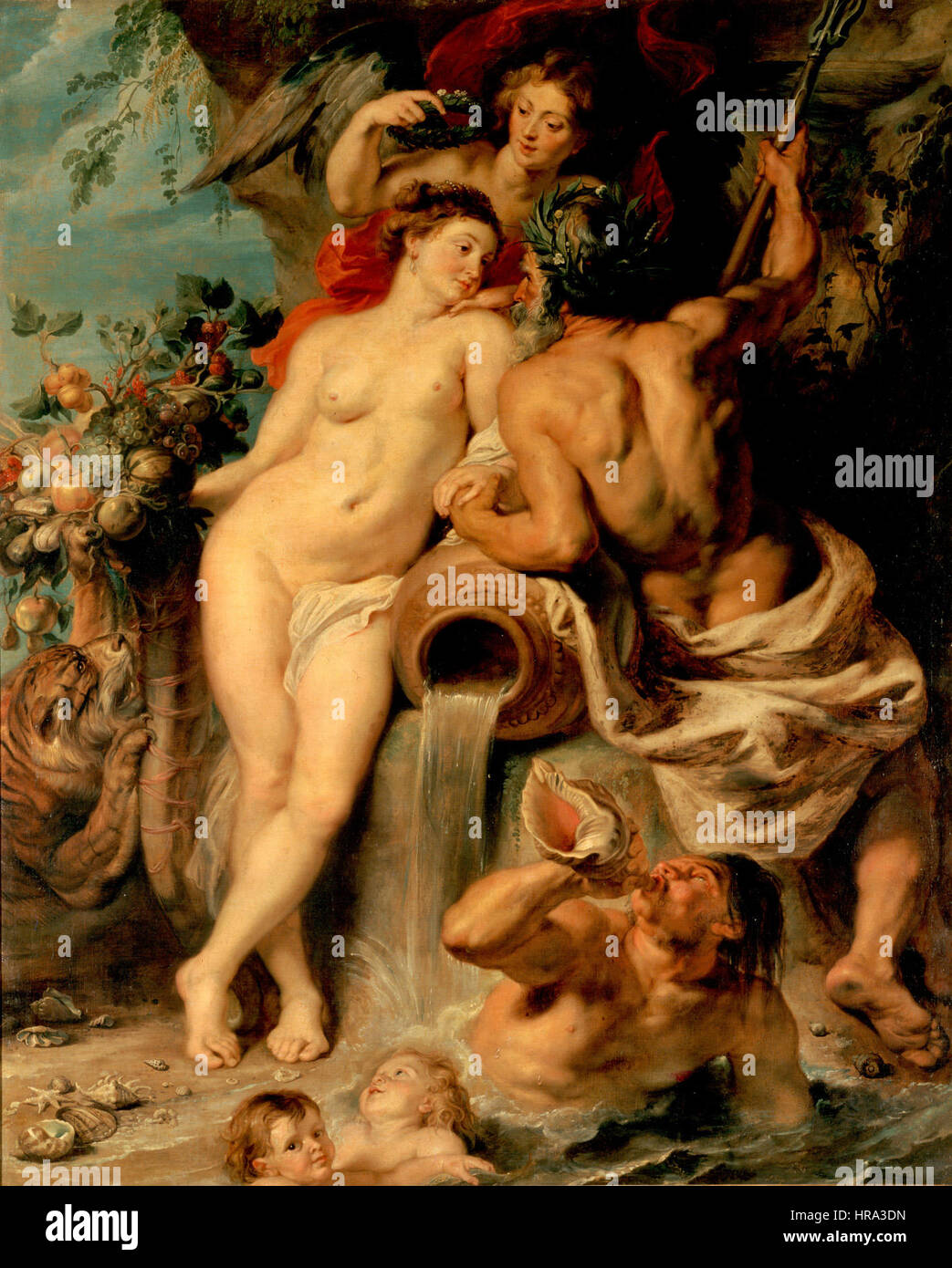 Rubens, Pieter Paul - l'Union de la Terre et l'eau (Anvers et de l'Escaut) Banque D'Images