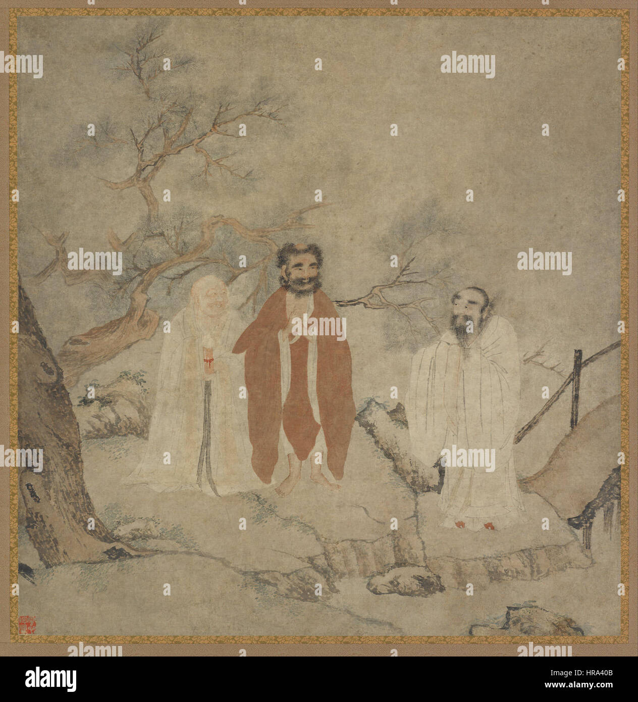 Sakyamuni, Lao Tseu, Confucius et - Google Art Project Banque D'Images