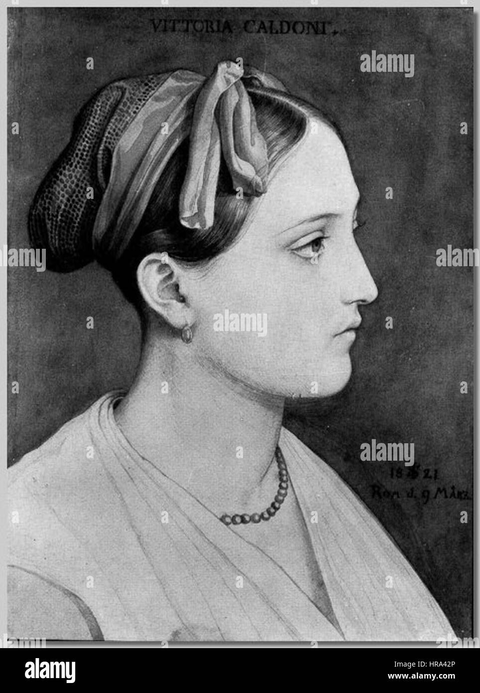 Antonio Joli, Vittoria Caldoni Banque D'Images