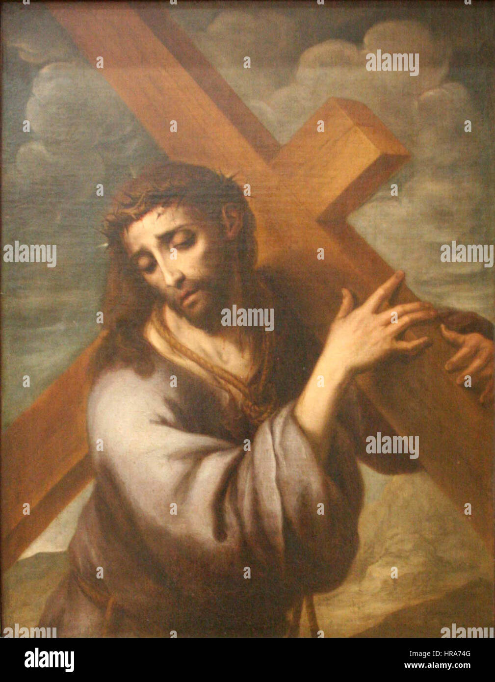 Sebastian de Llanos-Christ portant sa croix Banque D'Images