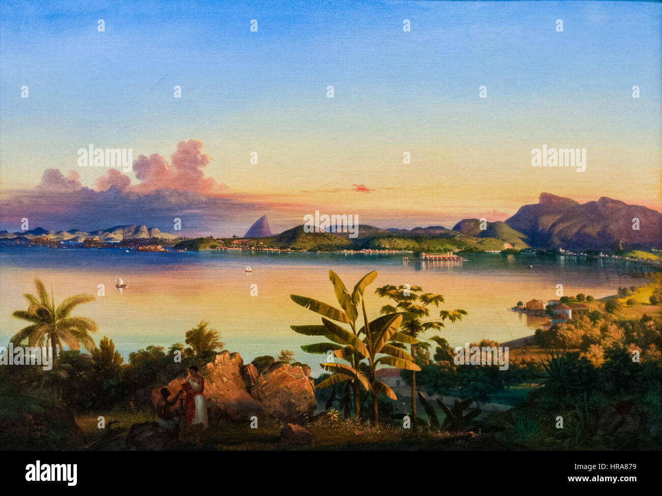 Rio de Janeiro par Alessandro Cicarelli 1844 Banque D'Images