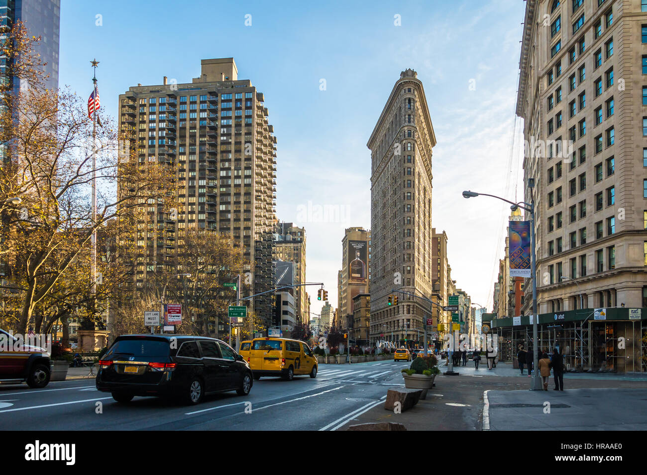 Flatiron Building - New York City, USA Banque D'Images