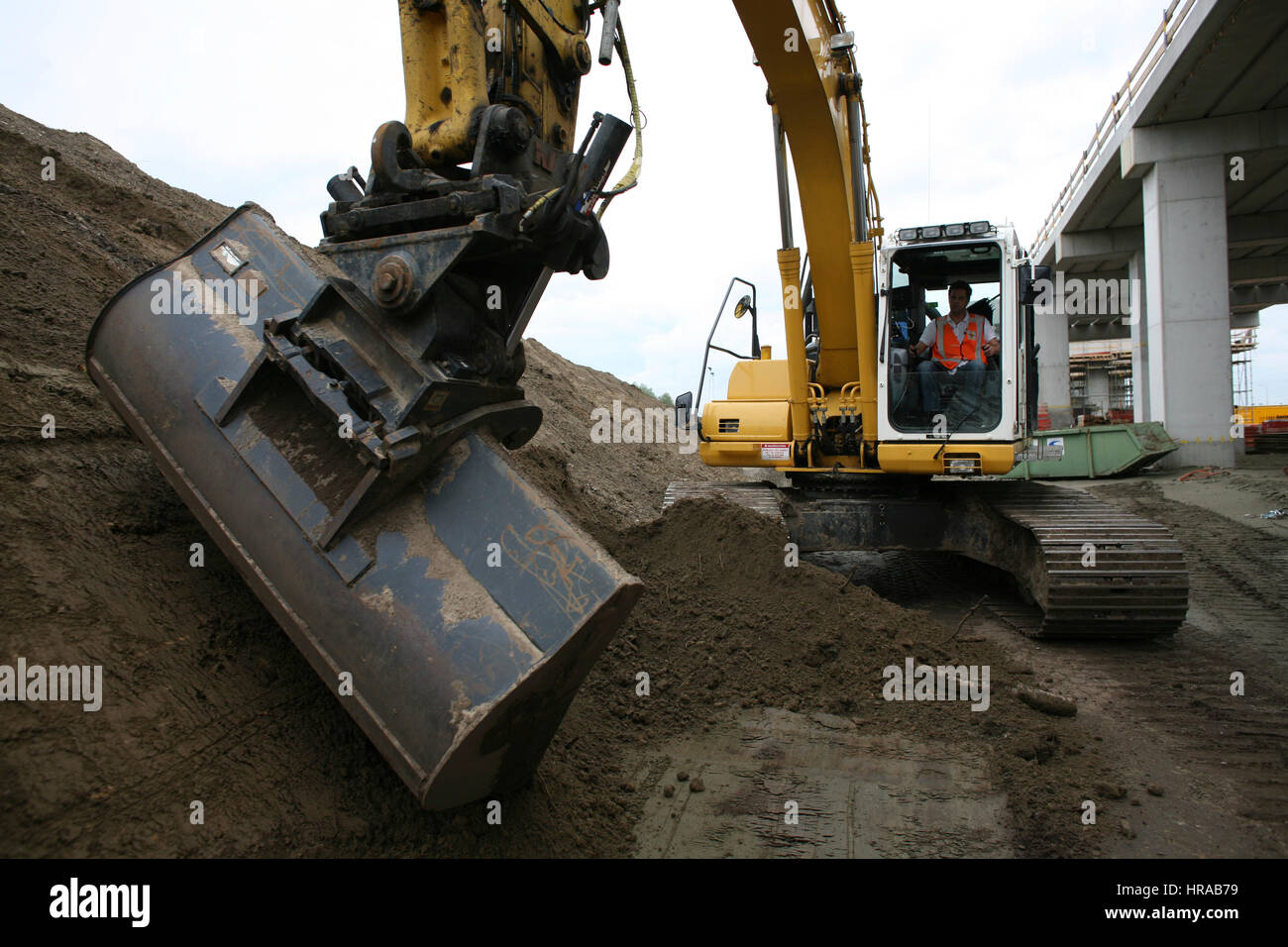 La construction de routes Banque D'Images