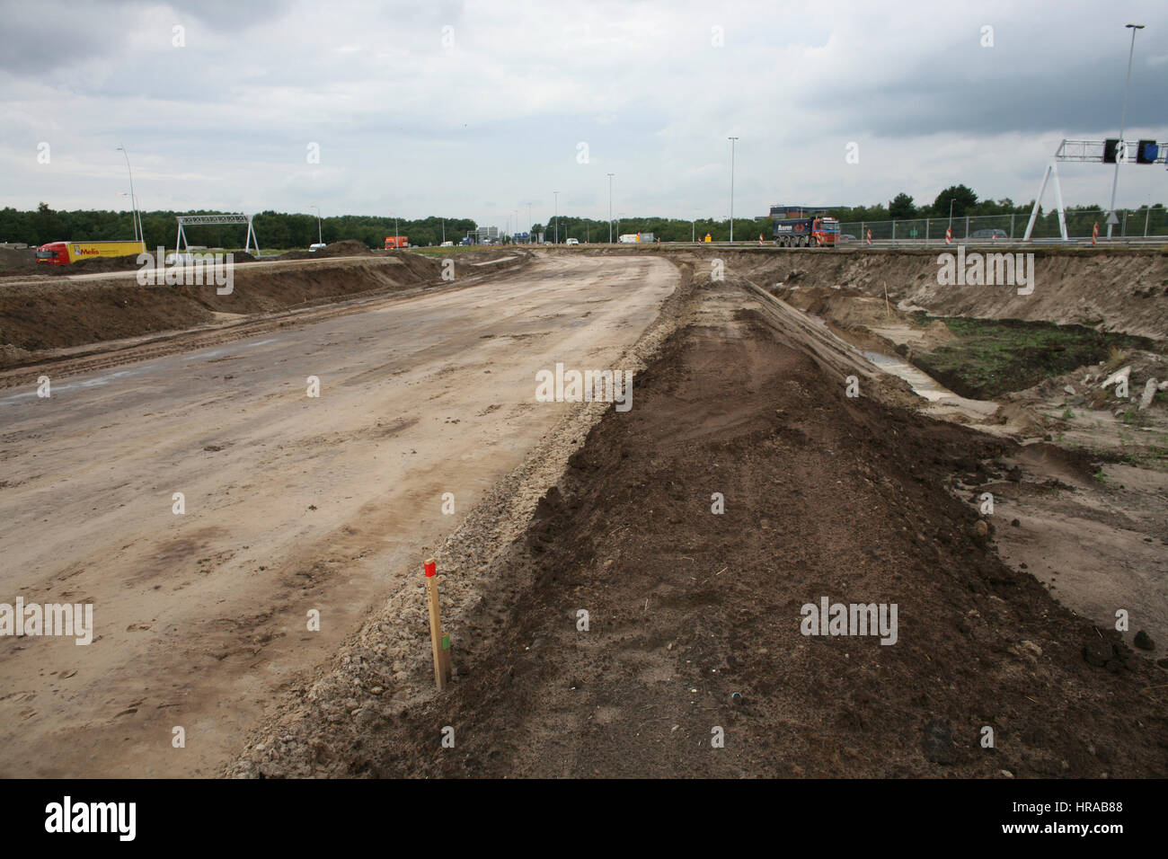 La construction de routes Banque D'Images