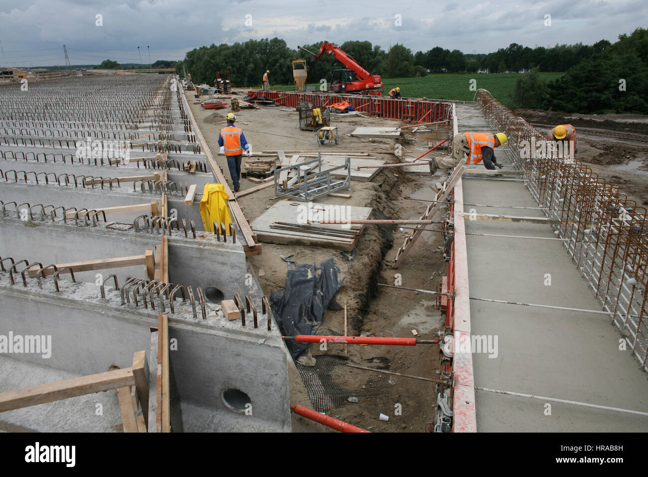 La construction de routes Banque D'Images