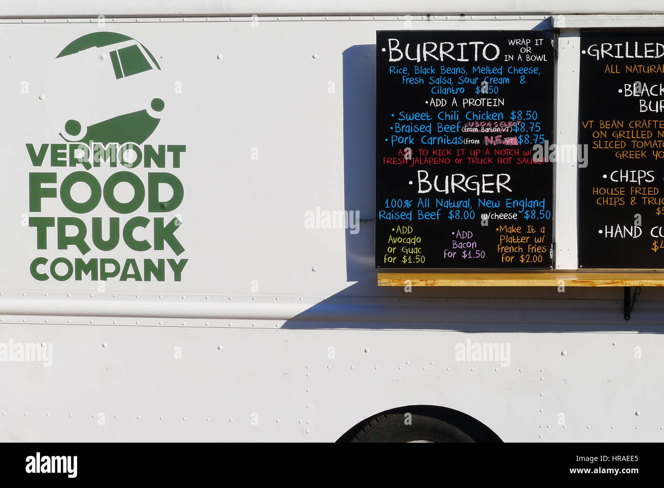 Le célèbre New York camion alimentaire au Burke, Vermont, Etats-Unis Banque D'Images