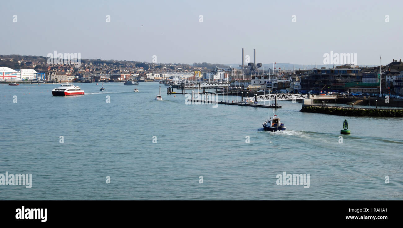 East Cowes (île de Wight Banque D'Images