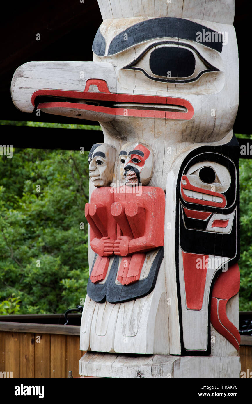 L'art inuit de l'Alaska à partir de Ketchikan Banque D'Images