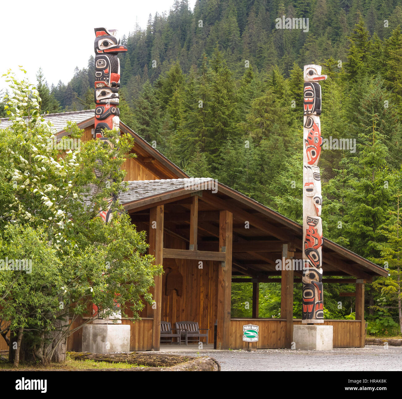 L'art inuit de l'Alaska à partir de Ketchikan Banque D'Images