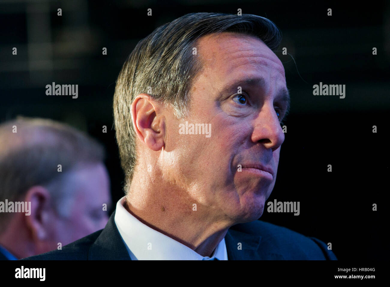 Washington, DC, USA. 28 Février, 2017. Arne Sorenson, président-directeur général de Marriott International, fréquente un Club économique de l'événement de Washington à Washington, D.C., le 28 février 2017. Credit : Kristoffer Tripplaar/Alamy Live News Banque D'Images