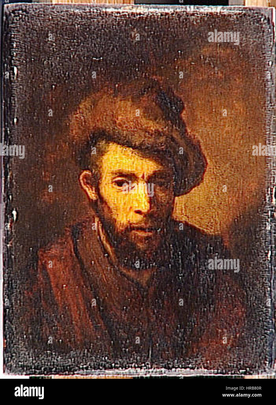 Rembrandt - Portrait d'un Juif Banque D'Images Rembrandt - Portrait d'un Juif Banque D'Images