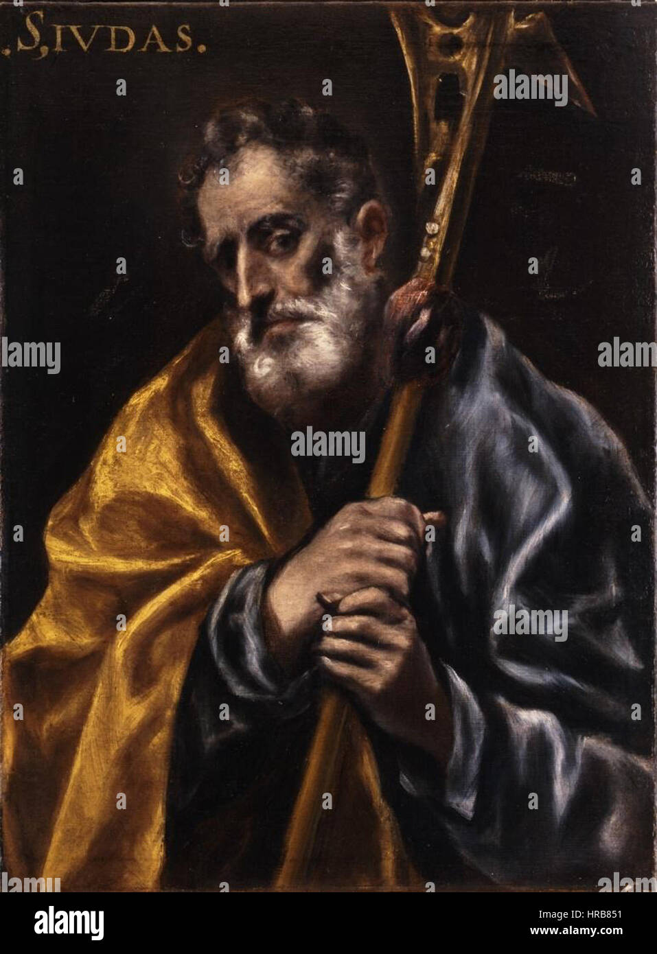Saint Jude, de El Greco (Museo Nacional de Escultura de Valladolid) Banque D'Images Saint Jude, de El Greco (Museo Nacional de Escultura de Valladolid) Banque D'Images