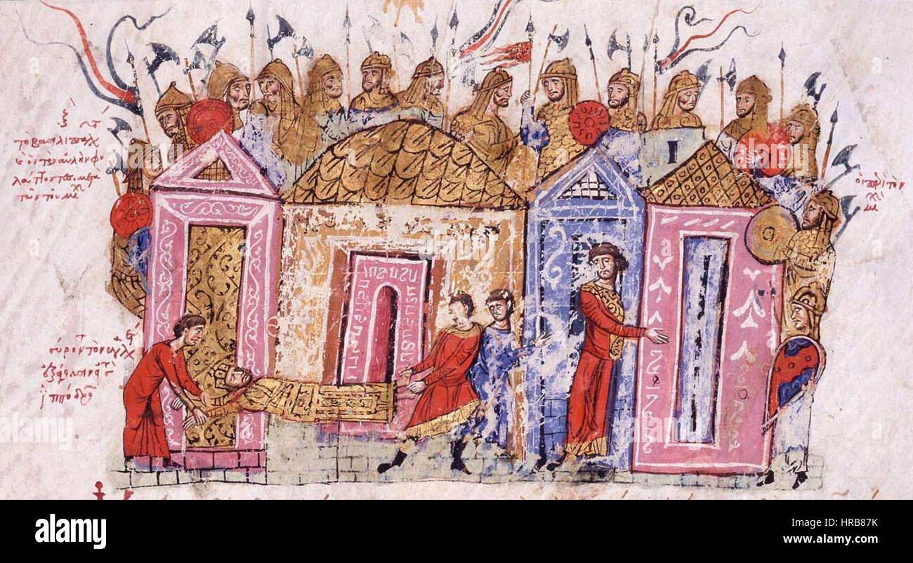 Chronique Skylitzis garde varangienne Banque D'Images