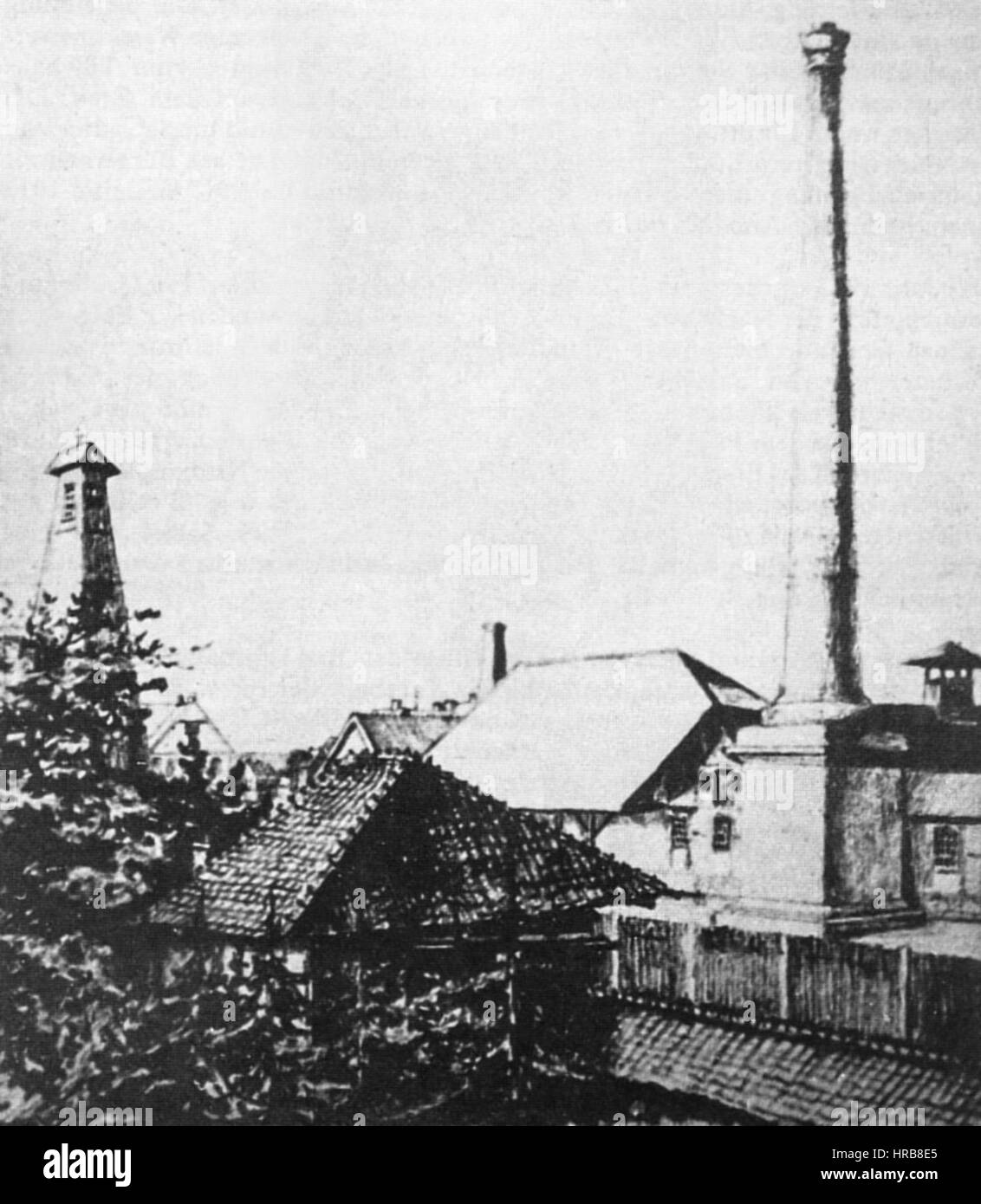 1853 Salzliebenhalle urbain recadrée Schloenbach von Digitalkunst Banque D'Images