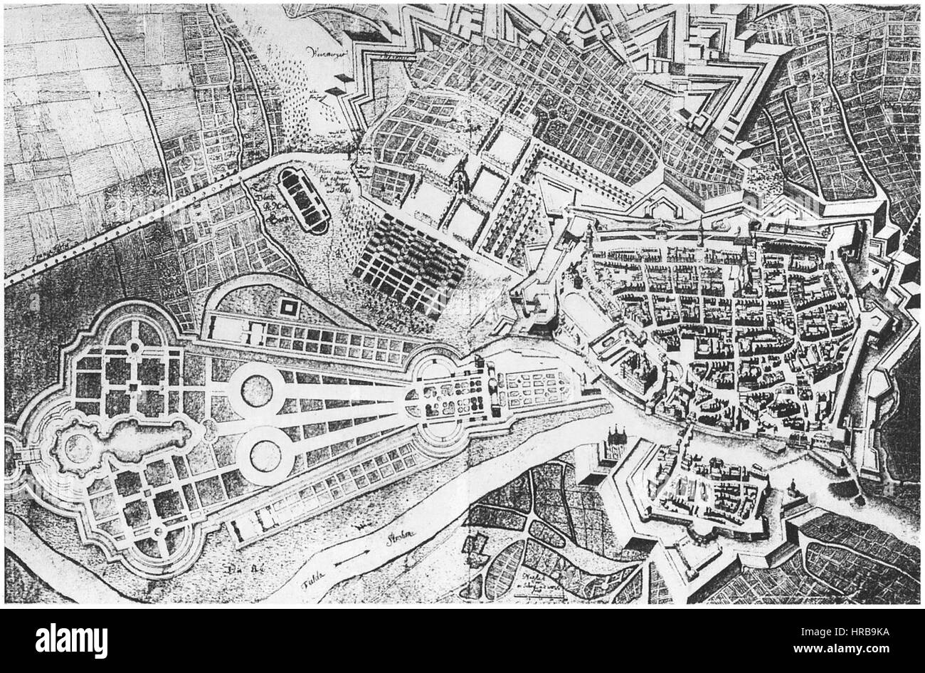 Roth Kassel site 1736 Banque D'Images