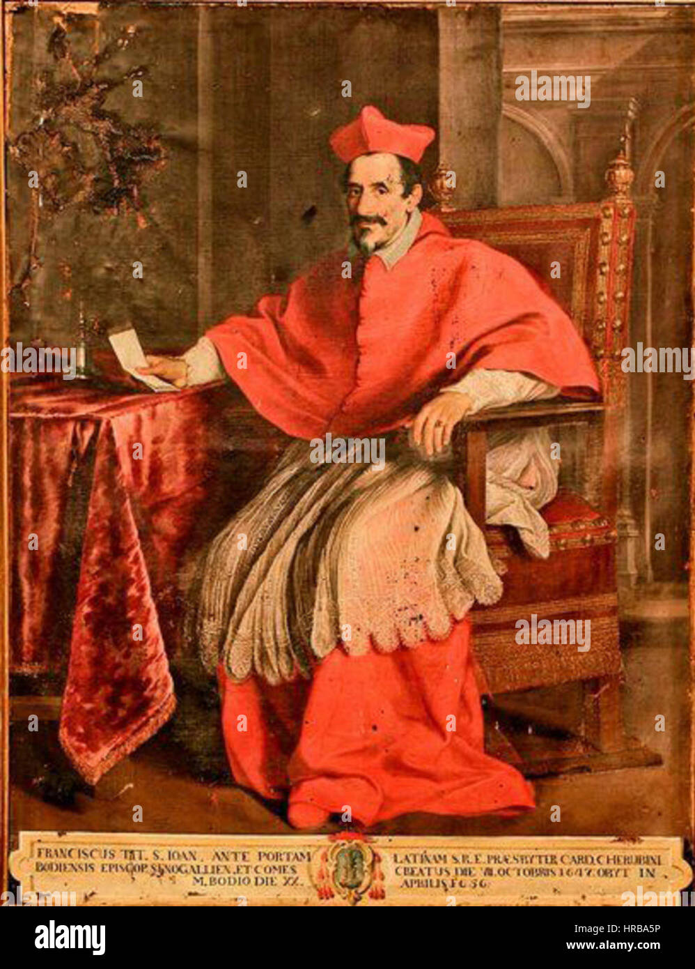 Ritratto del Cardinale Francesco Cherubini Banque D'Images
