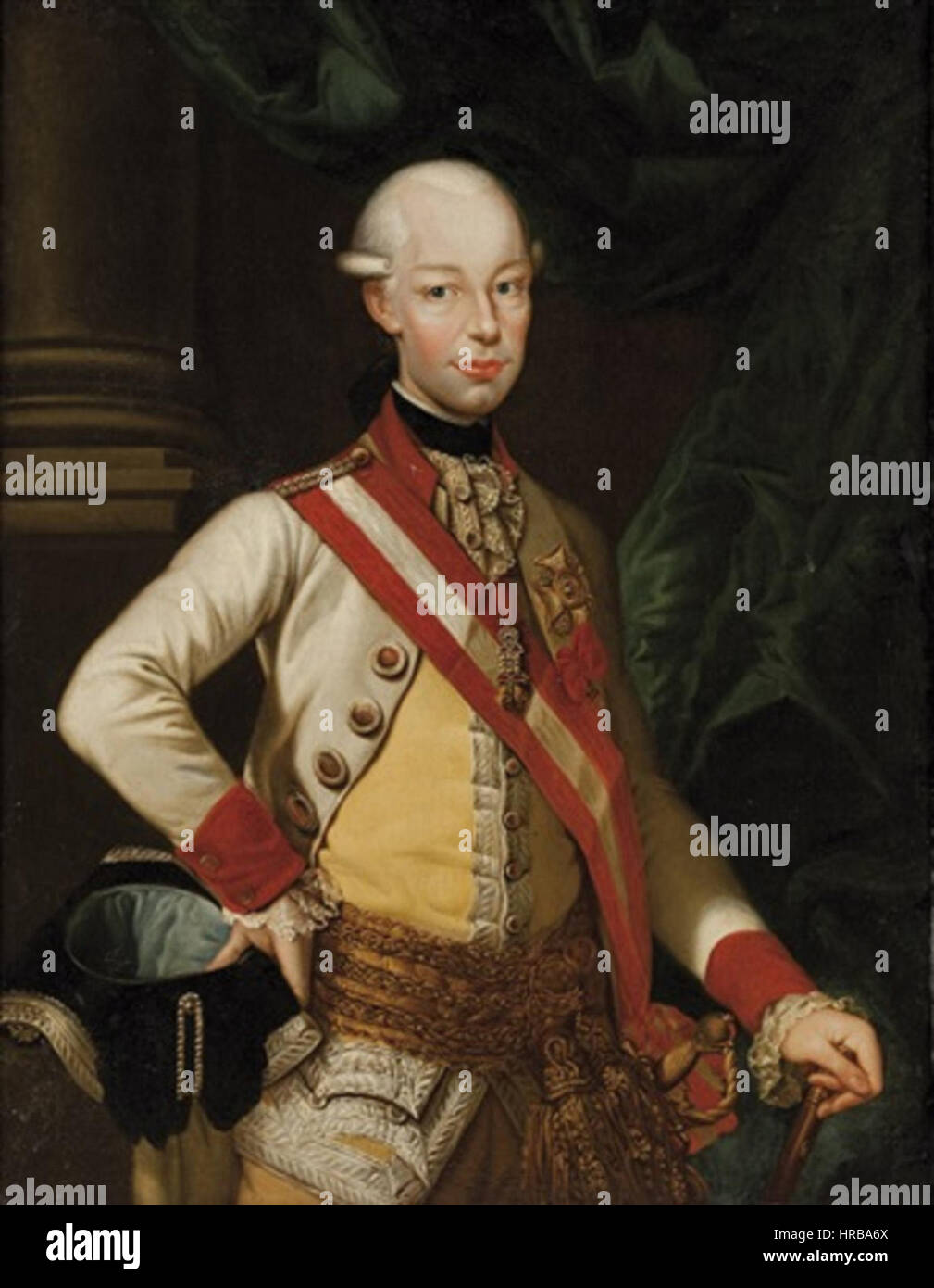 Ritratto del Granduca Leopoldo Pietro d'Asburgo Lorena Banque D'Images