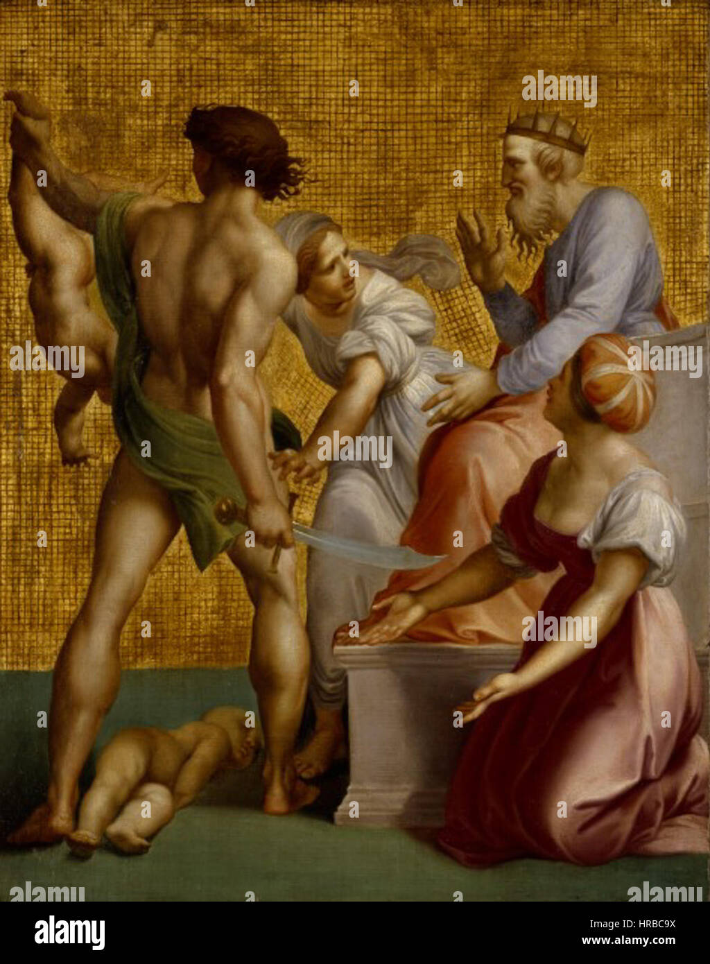 La CADES Giuseppe Jugement de Salomon Banque D'Images