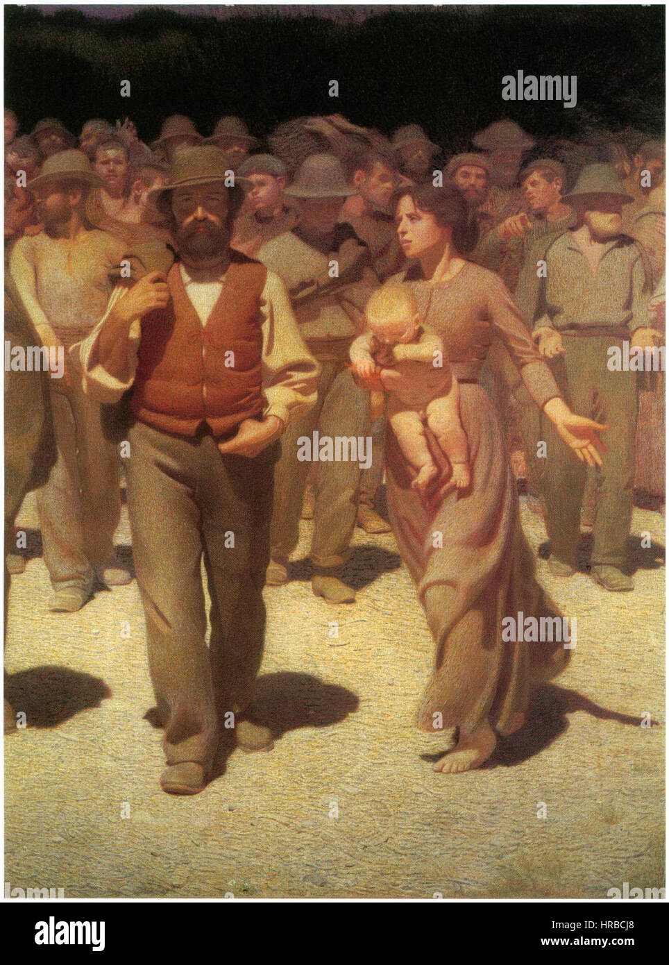 Quarto stato Volpedo (détail) Banque D'Images