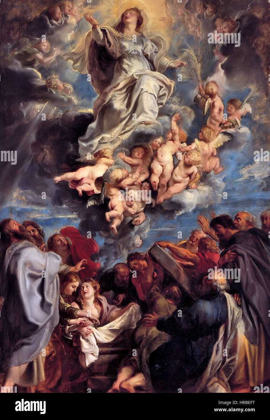 Sir Pieter-Paul Rubens ; Accession à la Devine et Sainte Vierge Marie Banque D'Images