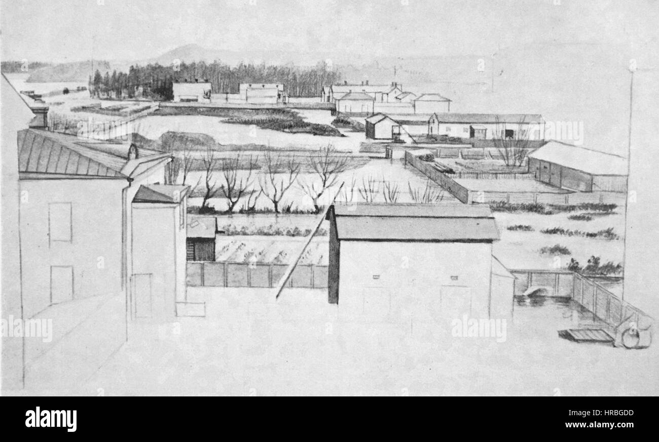 1840-luvulla Rautatientori Banque D'Images