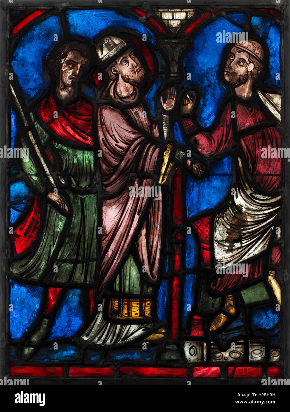 Saint Nicholas accuse le Musée de la cathédrale de Consul rencontré Sainte-cérotte à Soissons Banque D'Images