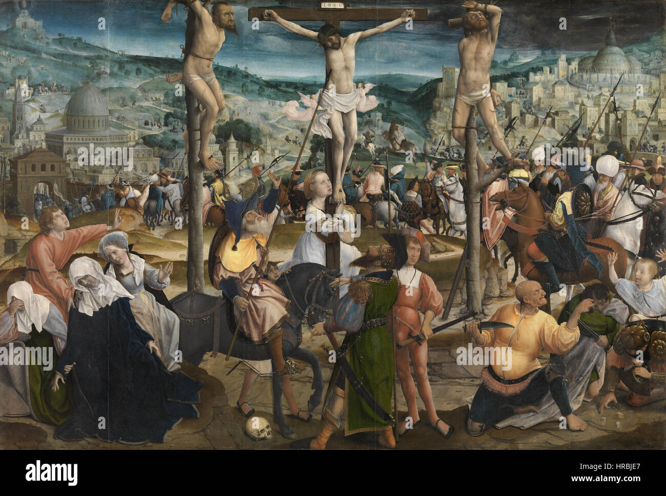 Jan Provoost - Crucifixion - WGA18445 Banque D'Images