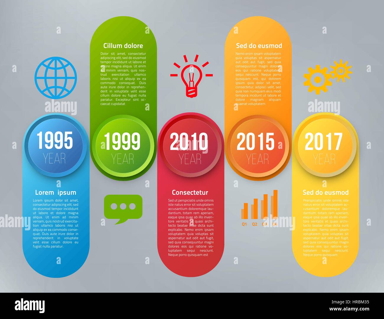 L'infographie avec étapes ou options Illustration de Vecteur