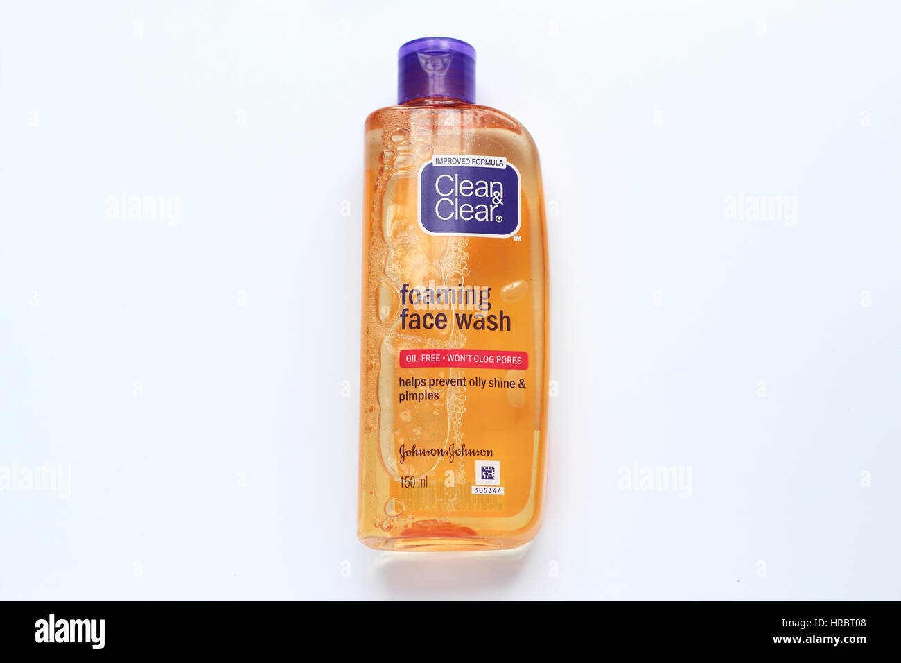 Clean & Clear savon visage moussant contre isolé sur fond blanc Photo Stock  - Alamy