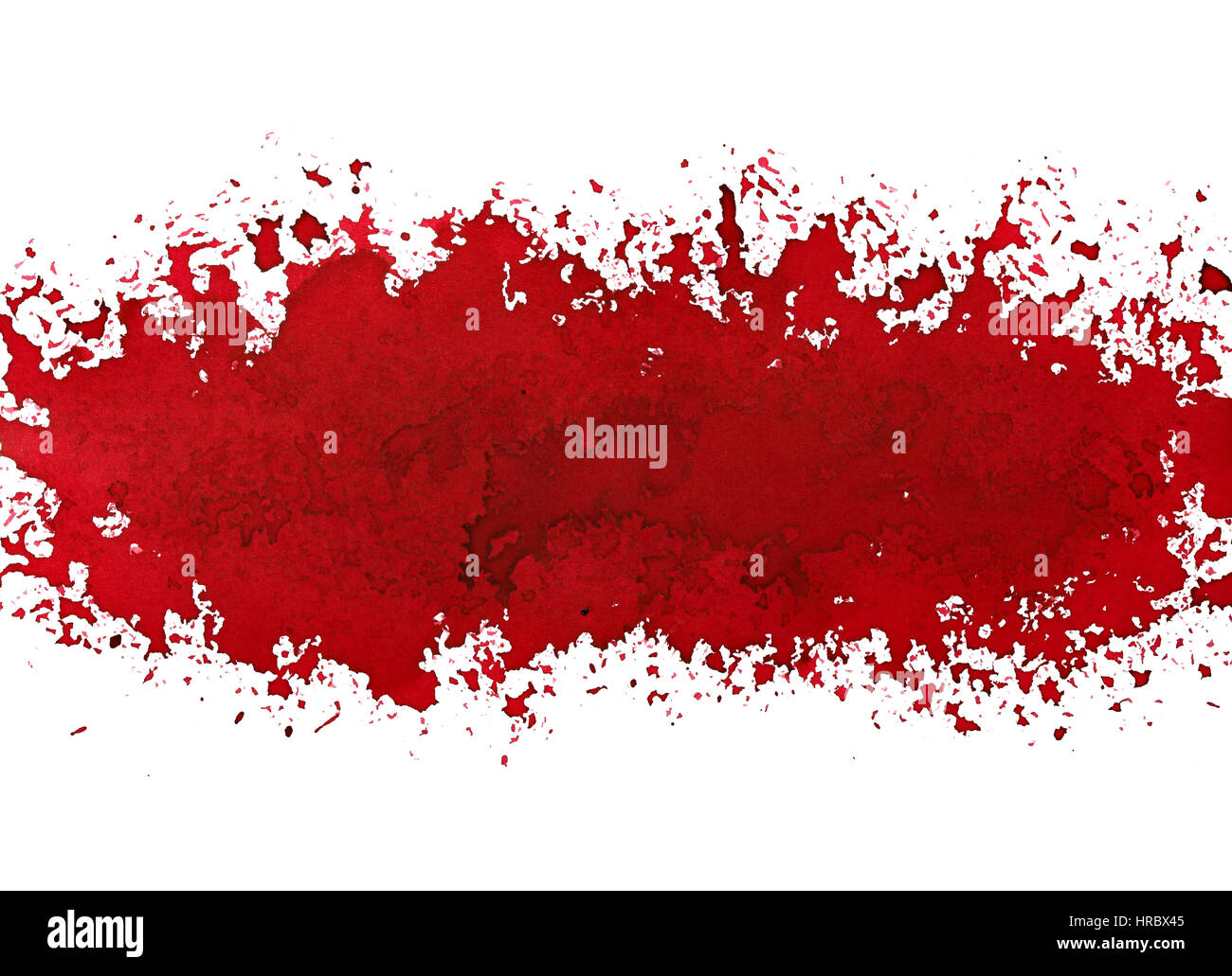 Une bande de peinture rouge. Street art un style grunge fond abstrait. Illustration Raster Banque D'Images