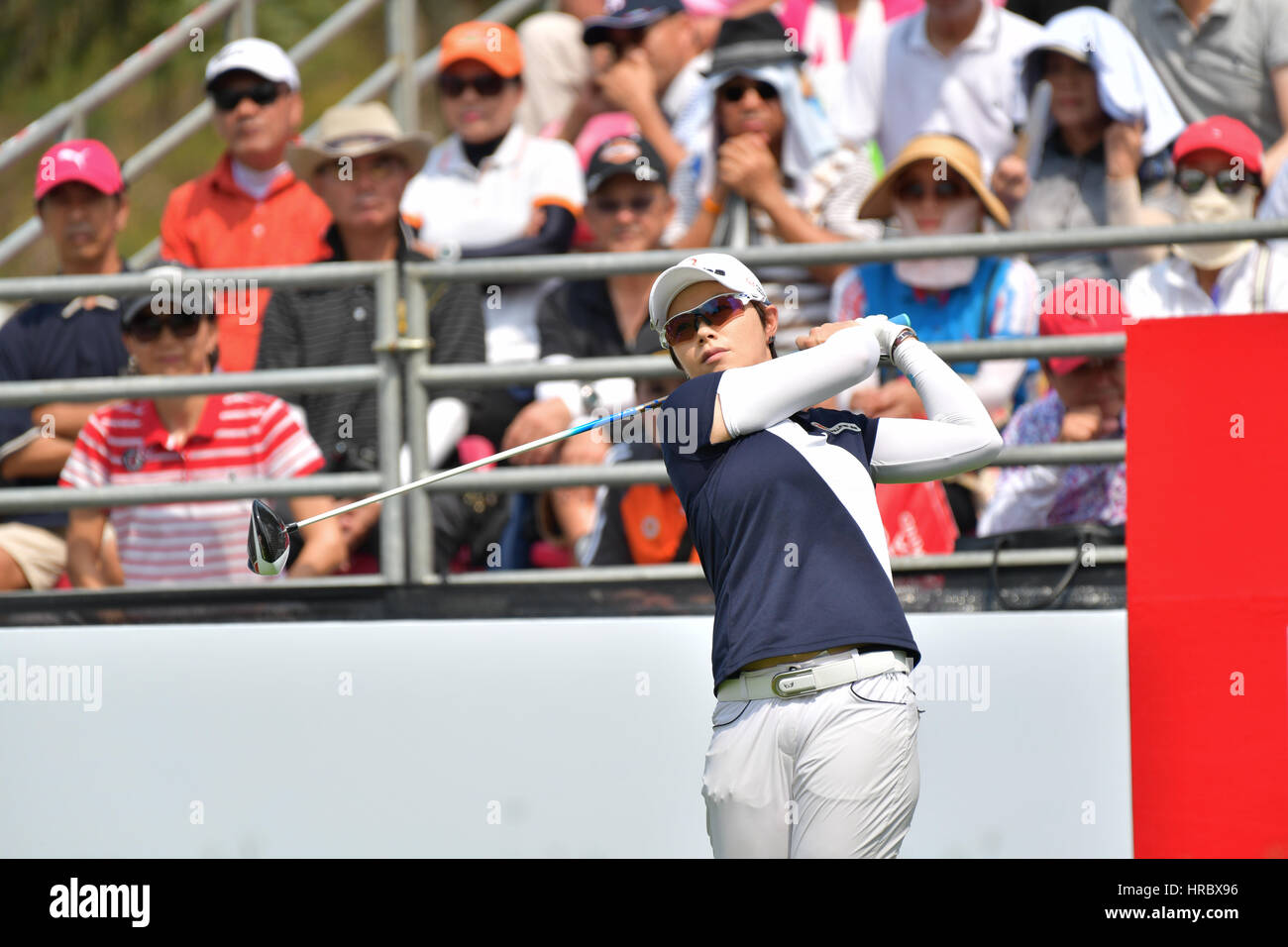 Bangkok - 26 février : eun-hee ji de Corée République de dans honda lpga thailand 2017 au Siam country club, Pattaya old course le 26 février 2017 en Banque D'Images