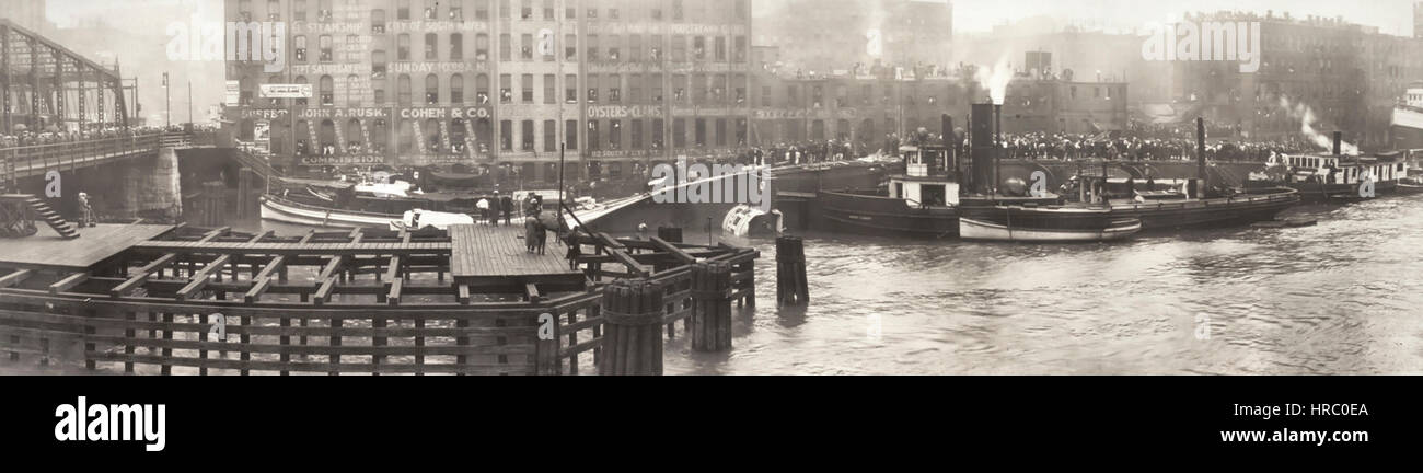 L'épave du SS 24 juillet 1915 Eastland Banque D'Images