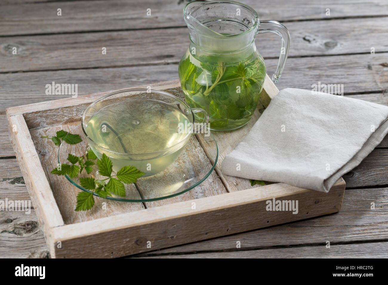 Himbeerblätter-Tee Himbeerblättertee Heiltee,,,, Kräutertee Himbeerblättern Himbeer-Blätter, Tee aus, Himbeerblätter, Wilde Himbeere, Rubus idaeus, Ra Banque D'Images