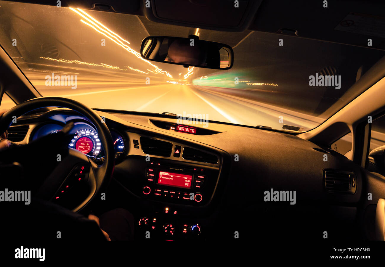 La conduite de nuit, vue de l