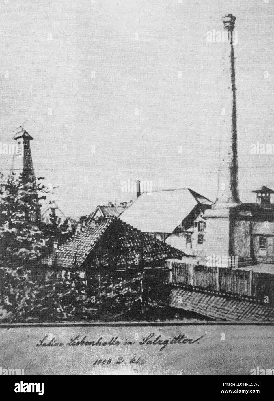 Salzliebenhalle - 1853 (urbain) Schloenbach von Digitalkunst Banque D'Images