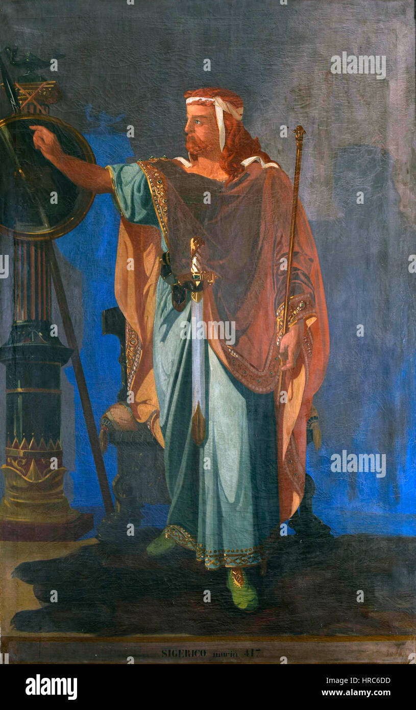 Sigerico, rey de los Visigodos (Museo del Prado) Banque D'Images
