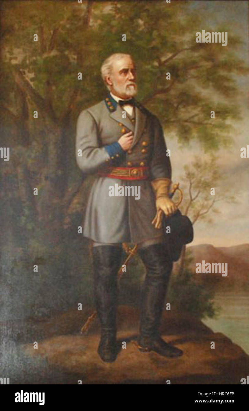 Ritratto del Generale Robert Edward Lee Banque D'Images
